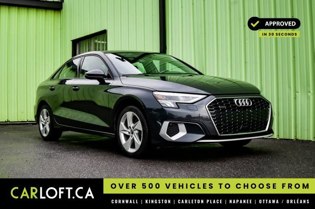 2024 Audi A3 Sedan Komfort 40 TFSI • SUNROOF • HEATED LEATHER in Cars & Trucks in Kingston