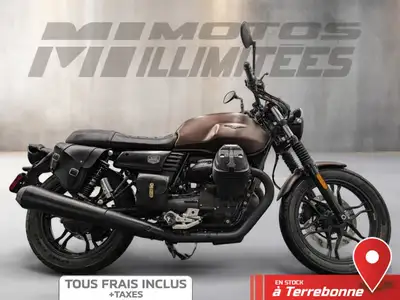 MOTO GUZZI V7 III Stone 2019 Bronze 3252 km au compteur. Motos Illimitées Terrebonne. Prix de vente...