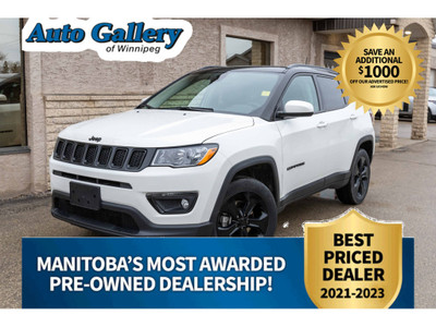  2021 Jeep Compass Altitude 4X4, PANO ROOF, ALPINE, HTD SEATS/WH