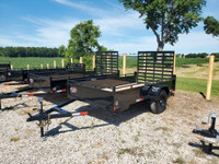  2024 Tow-Tek Trailers 5x10 Steel with sides and full rear ramp 