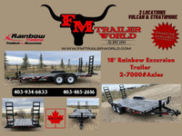 2024 Rainbow Trailers 18ft Excursion HD Equipment Trailer 2x7000