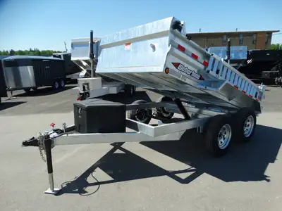 Come check out this galvanized 6 x 10 dump trailer. This trailer has tandem 3500 lb axles with galva...