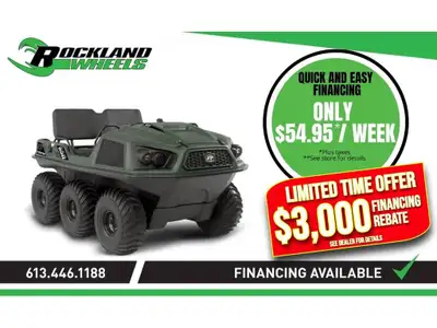 2023 Argo FRONTIER 650 6X6 Obtenez un rabais de financement de 3 000 $ sur le FRONTIER 650 6X6 2023...
