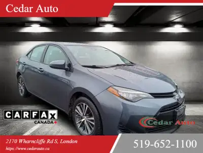 2017 Toyota Corolla 4dr Sdn | LE Upgraded| Sunroof