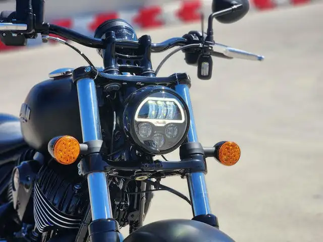 2024 Indian Chief Bobber Dark Horse Black Smoke in Street, Cruisers & Choppers in Strathcona County - Image 6