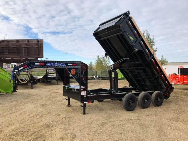 2024 Load Trail 83in. x 16' Low-Pro Gooseneck Dump Trailer W/20a in Cargo & Utility Trailers in Strathcona County - Image 2