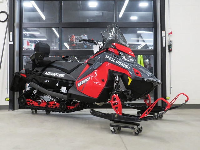 2024 Polaris 650 Indy Adventure 137 Indy Red in Snowmobiles in Cambridge