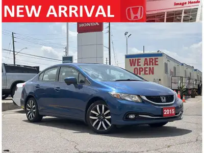 Experience comfort, tech, and style in this fully loaded 2015 Honda Civic Touring. It features sleek...