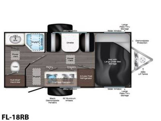 2018 Travel Lite Falcon F Lite FL-18RB in Travel Trailers & Campers in Edmonton - Image 2