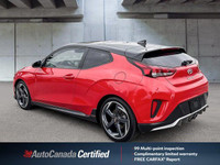 Recent Arrival! Veloster Turbo, Racing Red w/Black Roof, Black Leather, Air Conditioning, Alloy whee... (image 4)