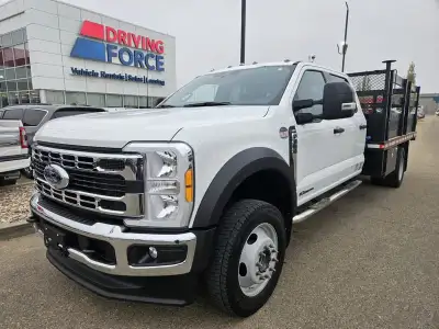 2023 Ford Super Duty F-550 DRW XLT 4WD Crew Cab 203" WB 84" CA, 6.7L V8 Diesel, 12ft Deck, Remote Ke...