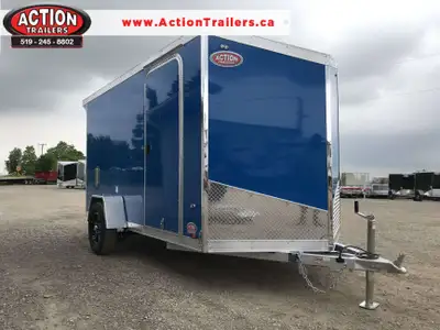 LEGACY SERIES ALL ALUMINUM FRAME 6' X 12' SINGLE AXLE CARGO WITH RAMP DOOR AND POLYCORE PANEL UPGRAD...