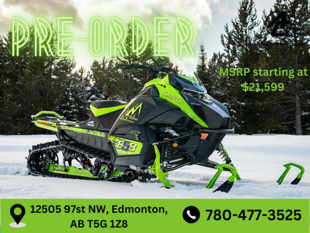 PREORDER 2025 Arctic Cat M 858 Alpha One Sno Pro 146"/2.60" Manu in Snowmobiles in Edmonton - Image 2