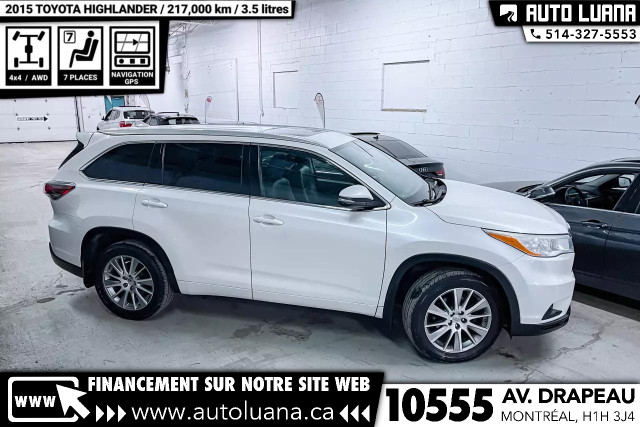 2015 TOYOTA Highlander XLE AWD/7 PLACES/CUIR/NAVI/PUSH START in Cars & Trucks in City of Montréal - Image 3