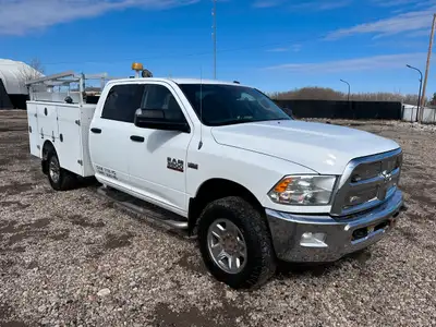 2014 Dodge 3500HD CrewCab 4x4 Utility Service Truck + 6.4L HEMI Gas Engine + 4x4 W/ AutoMatic Transm...