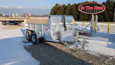 Dump Trailer, Aluminum, Steel, Galvanized, Ton, Tonne, The 2025 Tow-Tek 5x10 Tandem Axle 3.5 Ton Gal...