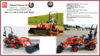 KIOTI TRACTOR CS2220 ROPS WITH FRONT END LOADER MOWER