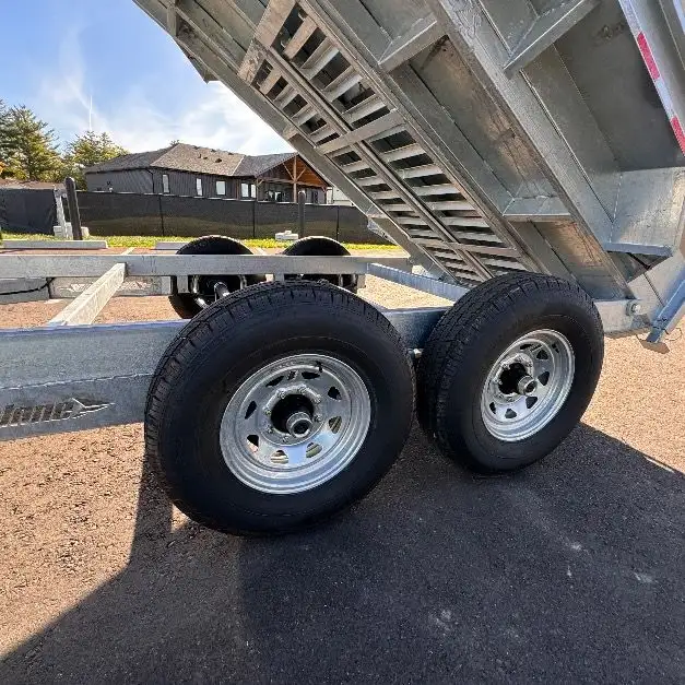 Galvanized 82x12 7TON Dump Trailer With Ramps in Cargo & Utility Trailers in Brantford - Image 7