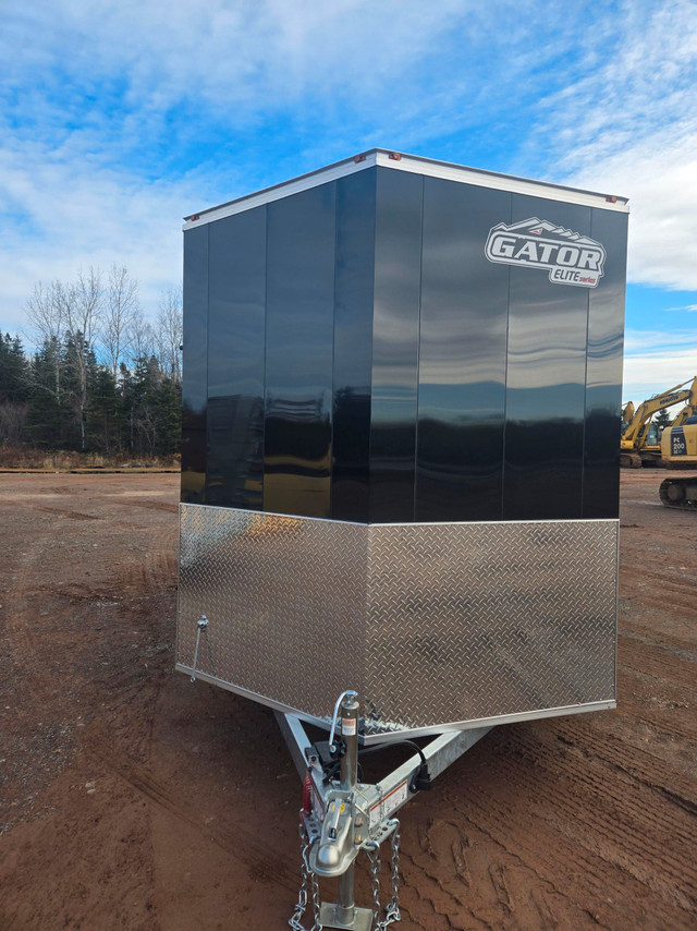 2025 Gatormade 7x12 enclosed Black/ramp in Cargo & Utility Trailers in Truro - Image 3