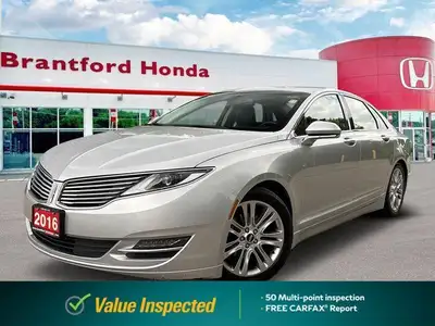 Experience effortless elegance with this 2016 Lincoln MKZ. Boasting a sleek silver exterior and a me...