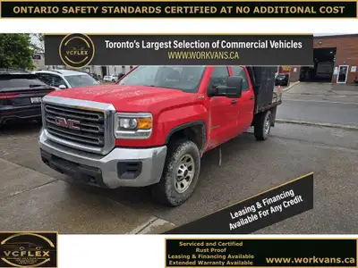 JUST IN - FLAT DECK TRUCK - Cabinets on Bed Can Be Removed - 2017 GMC Sierra 3500HD 4DR CREW CAB 4x4...