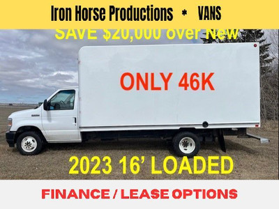 2023 Ford E-450 CUBE VAN 16' LOADED RAMP "CAN LEASE" 46K