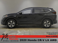 Recent Arrival! 2020 Honda CR-V LX Crystal Black Pearl AWD CVT 1.5L I4 Turbocharged DOHC 16V LEV3-UL... (image 1)