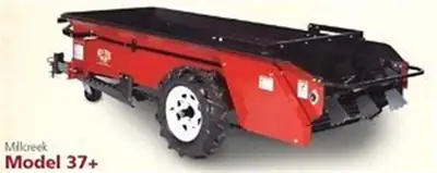 Includes rhino lining, dolly wheel jack and endgate.The Model 27+ and Model 37+ manure spreaders fea...