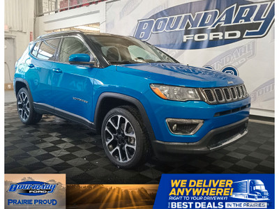  2020 Jeep Compass Limited | Dual Pane Roof | Nav | Htd Leather