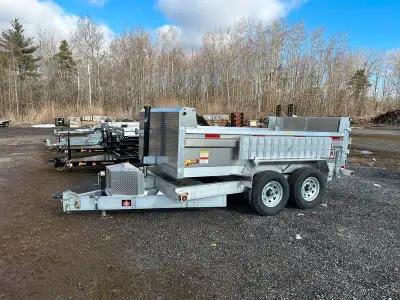 New from Miska Trailer Factory - All-Aluminum 7 Ton Dump Trailer 14,000lb GVWR, 81in.x12' Aluminum D...