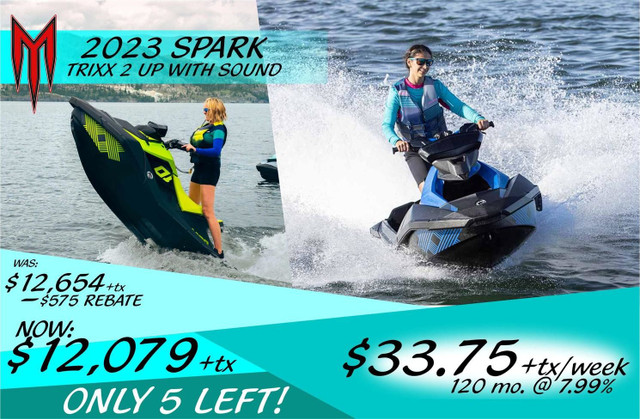 2023 Sea-Doo SPARK 2UP ROTAX 900 ACE - 90 TRIXX (SOUND SYS SAVE  in Personal Watercraft in Ottawa