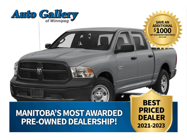  2019 Ram 1500 Classic Express 4x4 Crew Cab 5'7 Box, CARPLAY, CL in Cars & Trucks in Winnipeg