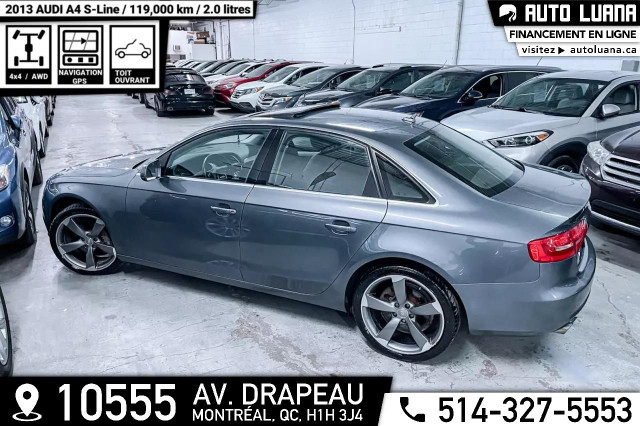2013 AUDI A4 SLINE QUATTRO NAVIGATION/TOIT/MAGS 19"/119,000km in Cars & Trucks in City of Montréal - Image 3