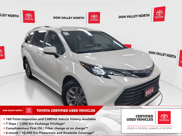 2024 Toyota Sienna LE 8-Passenger CERTIFIED | ACCIDENT FREE |... in Cars & Trucks in City of Toronto