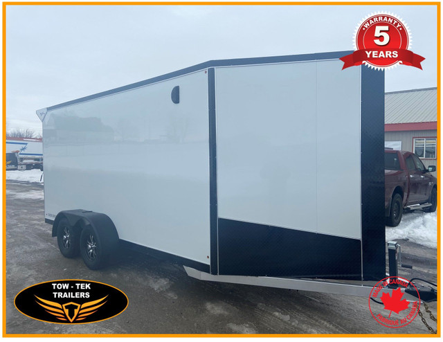 2025-Tow-Tek 7 x 16 Cargo trailer, black-out, Tuf-Tek Flooring in Cargo & Utility Trailers in Mississauga / Peel Region - Image 3