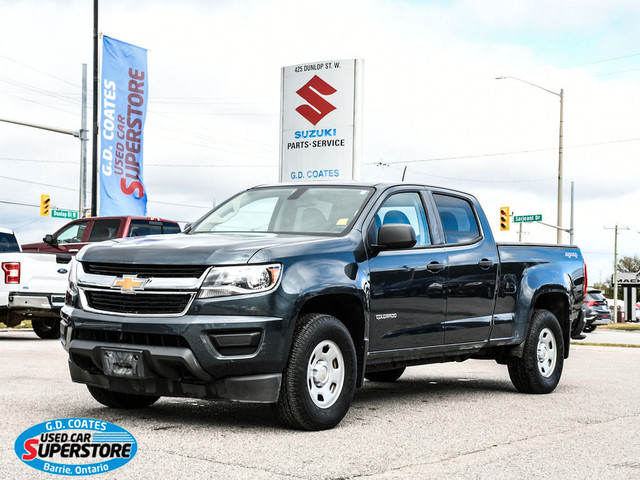  2019 Chevrolet Colorado Work Truck Crew Cab 4x4 ~Backup Cam ~Bl in Cars & Trucks in Barrie