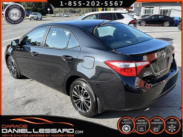 Toyota Corolla S 1.8L MAG 16" AUTO A/C CRUISE BLUETOOTH 2016 in Cars & Trucks in St-Georges-de-Beauce - Image 4