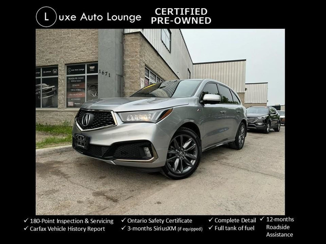 2019 Acura MDX A-Spec, LEATHER, SUNROOF, NAV, LOADED! in Cars & Trucks in Ottawa