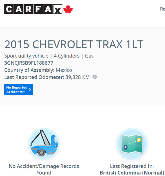 2015 Chevrolet Trax AWD LT ONE OWNER! 43563 KM!! in Cars & Trucks in Edmonton - Image 2