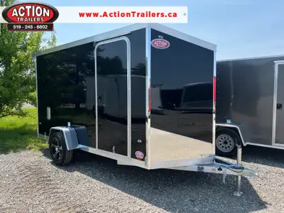 LEGACY SERIES ALL ALUMINUM FRAME 6' X 12' SINGLE AXLE CARGO WITH REAR DOUBLE BARN DOORS AND POLYCORE...