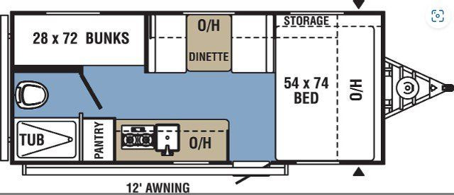  2022 COACHMEN CLIPPER ULTRA-LITE 17BH in Cars & Trucks in Houston