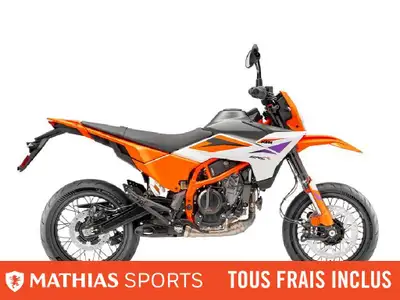 Concessionnaire des véhicules neufs et d'occasion. Sportive KTM 390 SMC R 2025 Mathias Sports est le...