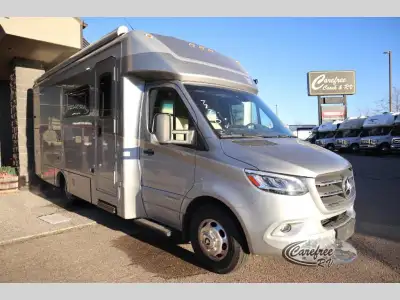 Winnebago View Class C diesel motorhome 24T highlights: Rear Bath Murphy+ Bed Fold-Down Table and Ch...