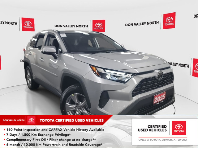2025 Toyota RAV4 Hybrid XLE CERTIFIED | ACCIDENT FREE | CARPLAY in Cars & Trucks in City of Toronto