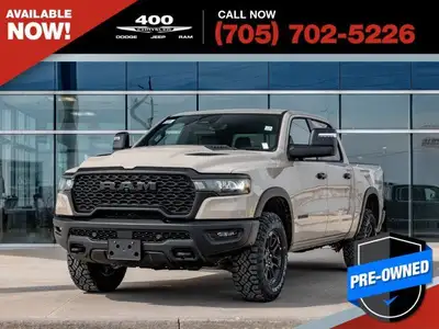 | PREVIOUS DEALER DEMO | Conquer the road with the 2025 RAM 1500 Rebel X Crew Cab 4x4, powered by th...