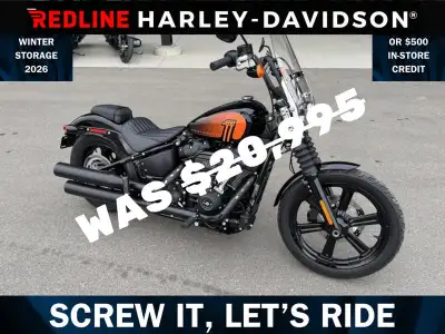 2023 Harley-Davidson® Street Bob™ 114 A gritty, stripped-down bobber cloaked in black. A perfect per...