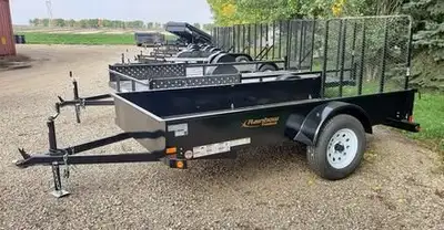 2023 Rainbow ATV trailer 1 - 3500 lb idler axle lawn & garden mesh ramp (springloaded) Solid steel s...
