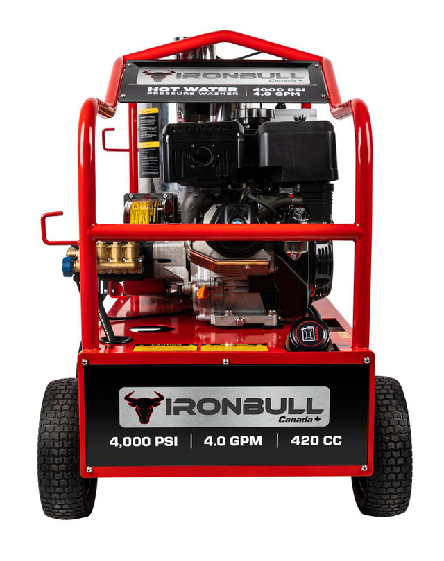 2024 IronBull Hot Water Pressure Washer 4,000PSI 4.0GPM (7 IN ST in Heavy Equipment in London - Image 2