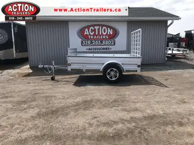 Action Series Canadian-Made 5' x 7' Solid Side Utility Trailer with Ramp Gate Durability meets versa...