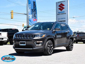 2020 Jeep Compass Limited 4x4 ~Nav ~Cam ~Bluetooth ~Heated Leather